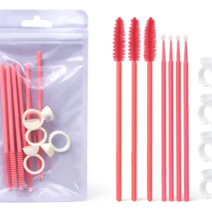 Kit Pestañas Cepillos Microbrush Anillos Colores Surtidos Colores Surtidos