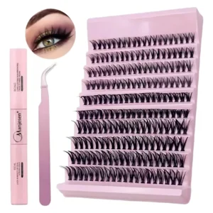 kit Pestañas Racimo 40 C 8-16 Mm Extensiones Cluster Punto Negro