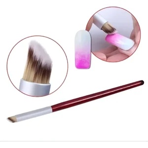 pincel pata de cabra degrade uñas