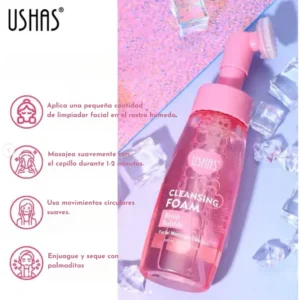 Espuma Limpiadora Facial De Rosas - Ushas Momento De Aplicación Día/noche Tipo De Piel Todo Tipo De Piel