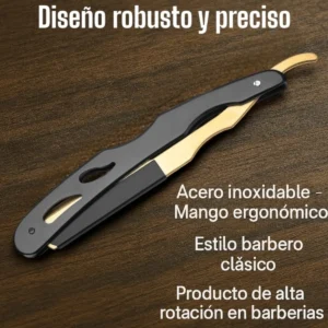 Navaja negra con dorada hairstar