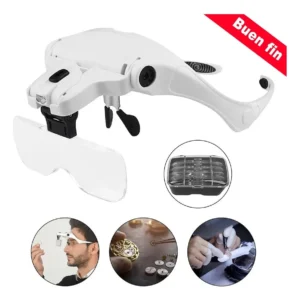 Lentes Lupa Luz Led, Pestañas, Dental