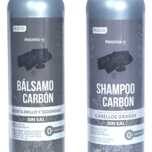 Shampoo y acondicionador carbon reania