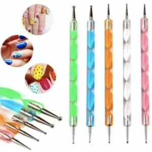 Set X 5 Pinceles  Decoración De Uñas Puntero