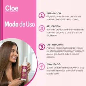 Protector Térmico Hot Glow Exotic Cloe Professional 250 Ml