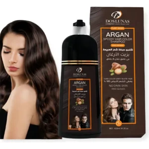 Shampoo Cubre Canas Tinturador Castaño Oscuro Argan