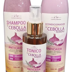 Kit Cebolla Y Romero Tonico, Shampoo, Acondicionador