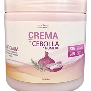 crema capilar de cebolla y romero
