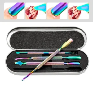 Set 4 Repujadores dobles Para Manicure Uñas