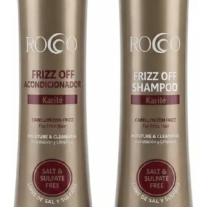 Pack Shampoo+acondicionador Anti-frizz Rocco Sin Sal 400 Ml