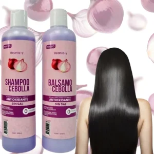 Shampoo Y Balsamo De Cebolla Alopecia Crecimiento De Cabello